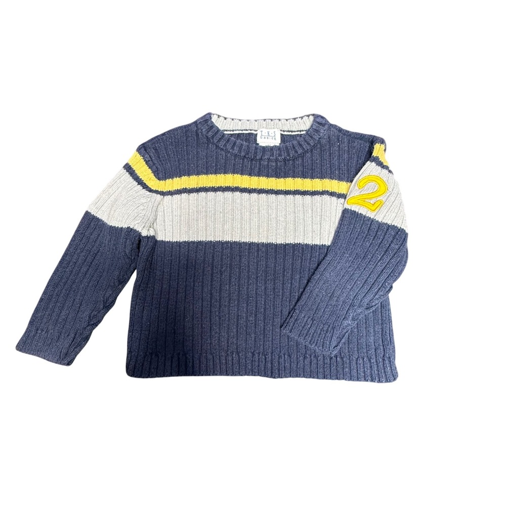 TKS Basics‎ Kids Sweater Pullover Striped Number 2T
